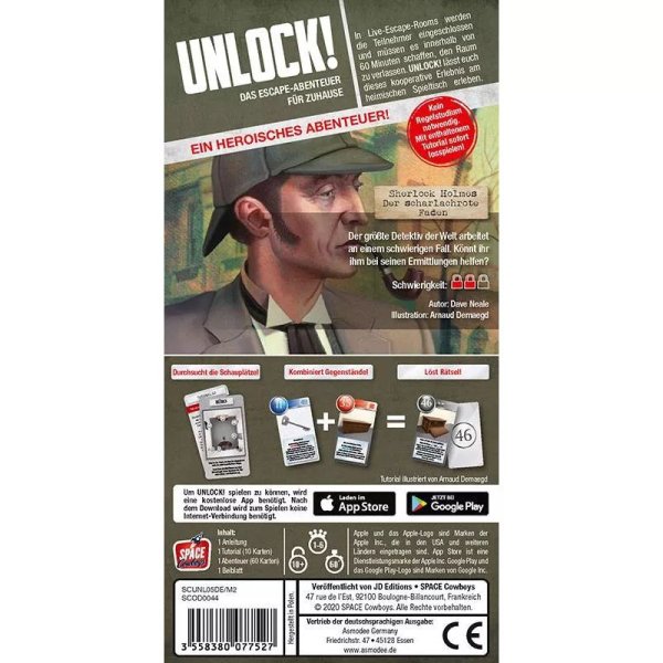 Unlock! Sherlock Holmes Der scharlachrote Faden - Denkspiel