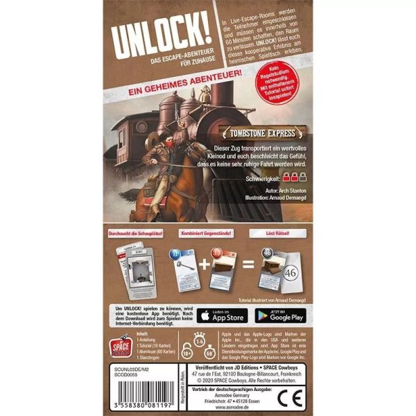 Unlock! Tombstone Express - Denkspiel