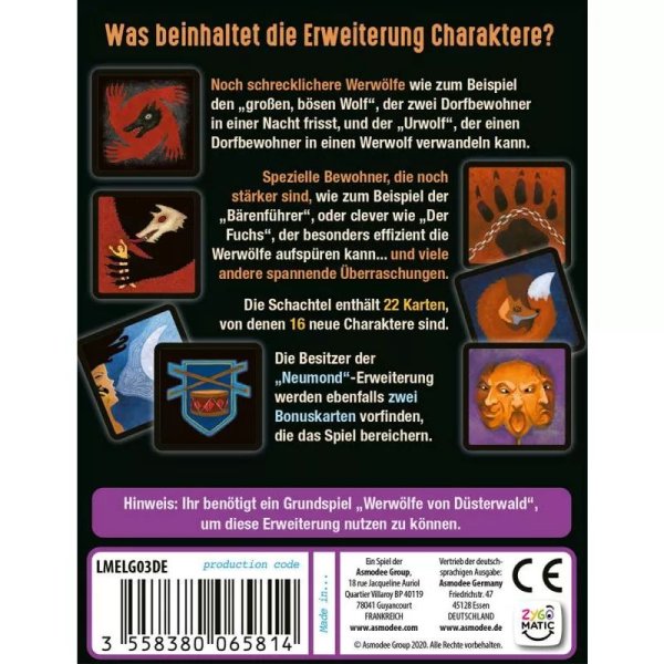 Werw&ouml;lfe von D&uuml;sterwald - Charaktere - Kartenspiel-Erweiterung