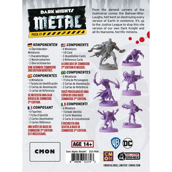 Zombicide 2. Edition - Dark Nights Metal Pack #1 - Brettspiel-Erweiterung