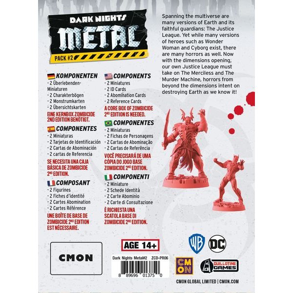 Zombicide 2. Edition - Dark Nights Metal Pack #2 - Brettspiel-Erweiterung