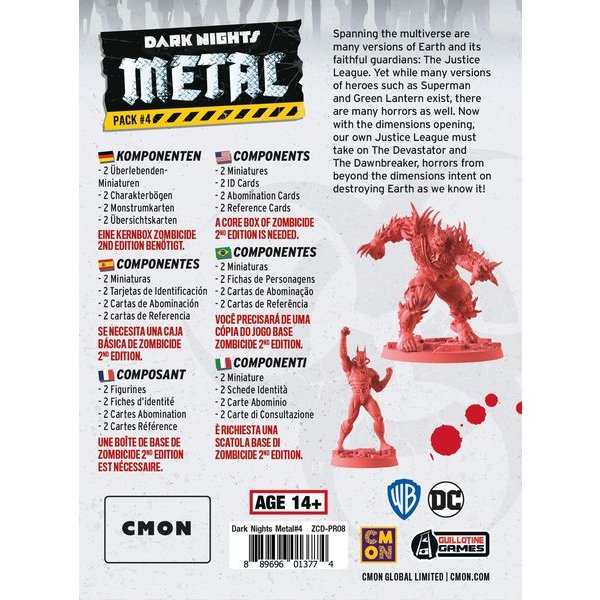 Zombicide 2. Edition - Dark Nights Metal Pack #4 - Brettspiel-Erweiterung