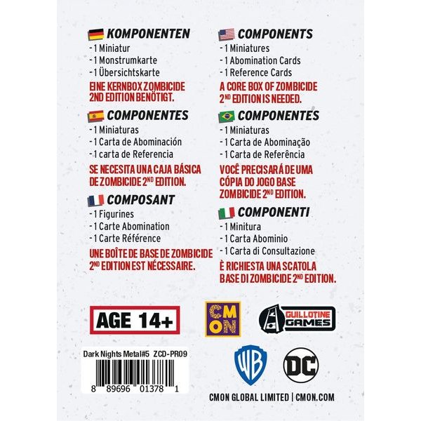 Zombicide 2. Edition - Dark Nights Metal Pack #5 - Brettspiel-Erweiterung
