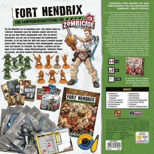 Zombicide 2. Edition - Fort Hendrix - Brettspiel-Erweiterung