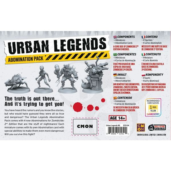 Zombicide 2. Edition - Urban Legends - Brettspiel-Erweiterung