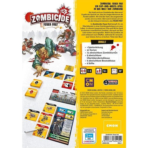 Zombicide Feuer Frei - Brettspiel