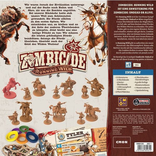 Zombicide Undead or Alive - Running Wild - Brettspiel-Erweiterung