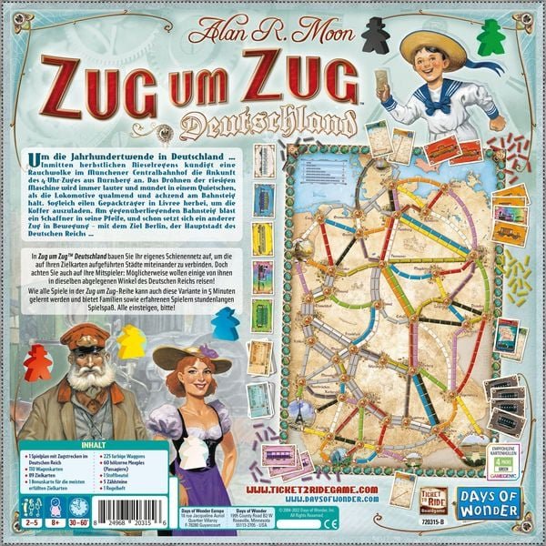 Zug um Zug Deutschland (Neuauflage inkl. "Deutschland 1902") - Brettspiel