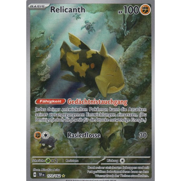 Relicanth 173/162 Illustration Rare