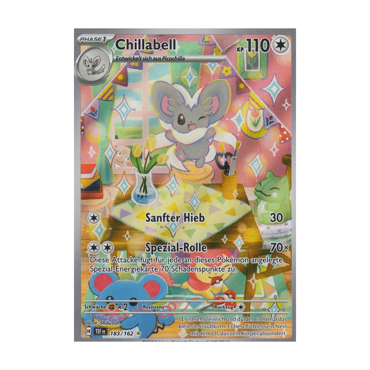 Chillabell 183/162 Illustration Rare Gewalten der Zeit Pokemon