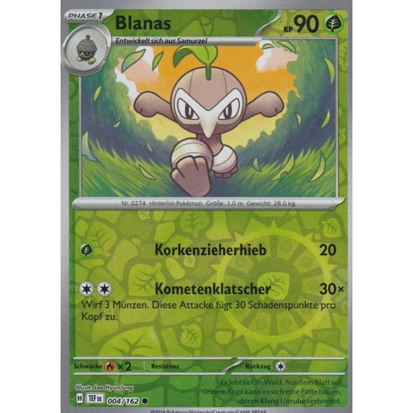 Blanas 004/162 REVERSE HOLO