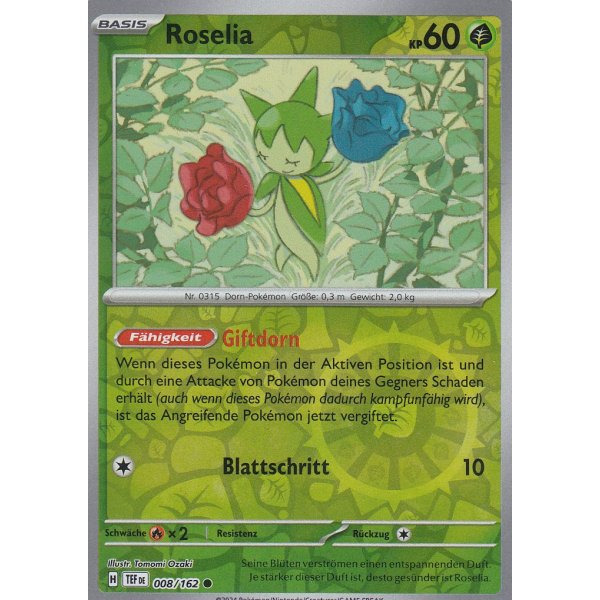 Roselia 008/162 REVERSE HOLO