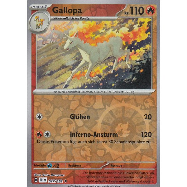 Gallopa 027/162 REVERSE HOLO