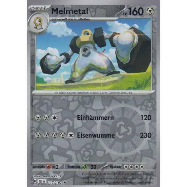 Melmetal 117/162 Holo REVERSE HOLO