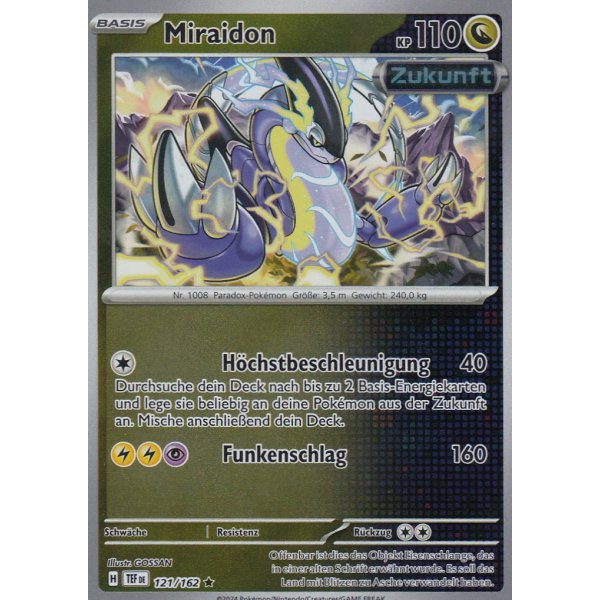 Miraidon 121/162 Holo REVERSE HOLO