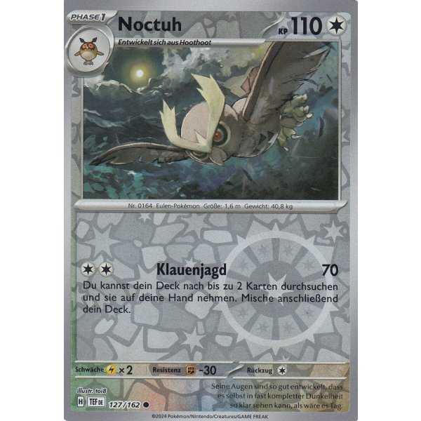 Noctuh 127/162 REVERSE HOLO