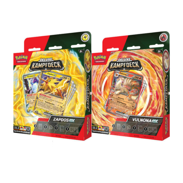 Pokemon Beide Deluxe Kampf Decks - Vulnona‑ex &amp; Zapdos‑ex (2 Decks, deutsch)