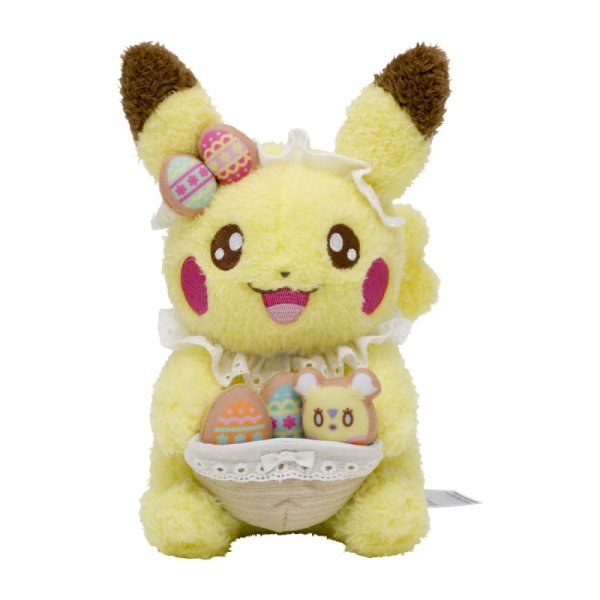 Pikachu Pokemon Pl&uuml;schfigur - Yum Yum Easter Kollektion 2024