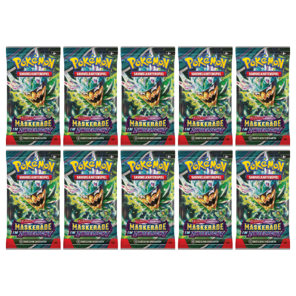 Karmesin &amp; Purpur Maskerade im Zwielicht 10x Booster (deutsch)