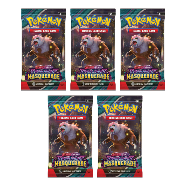 Scarlet &amp; Violet Twilight Masquerade 5x Booster (englisch)