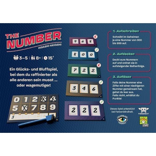 The Number - Kartenspiel