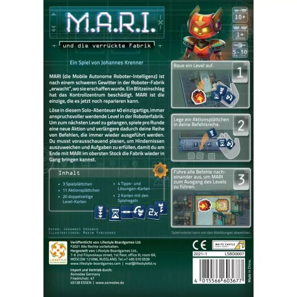 M.A.R.I. und die verr&uuml;ckte Fabrik - Brettspiel