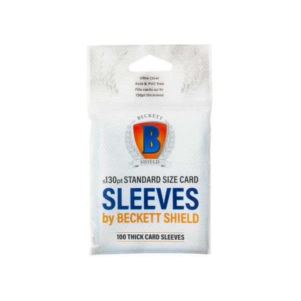 Beckett Shield 130pt THICK Card Sleeves (100 Kartenh&uuml;llen)