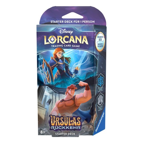 Disney Lorcana: Ursulas R&uuml;ckkehr - Starter Deck Saphir und Stahl (deutsch)
