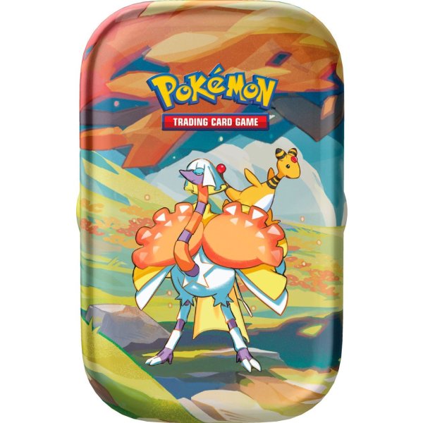 Farbenfrohes Paldea Psiopatra &amp; Ampharos Mini Tin (deutsch)