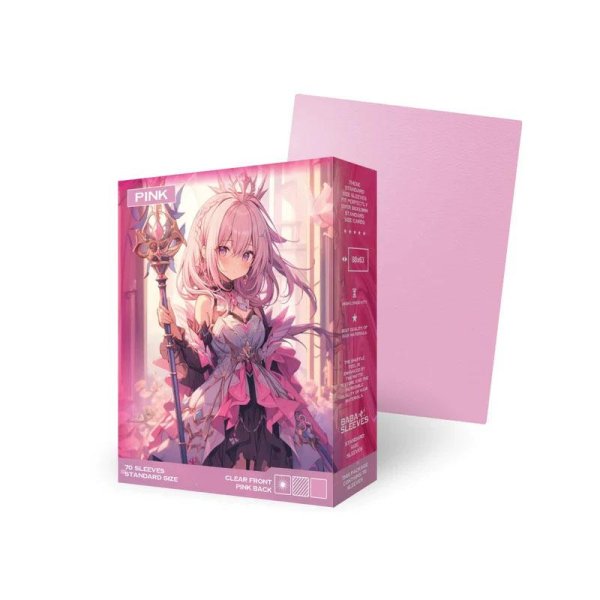 Baba Sleeves Standardgr&ouml;&szlig;e Pink (70 Kartenh&uuml;llen)