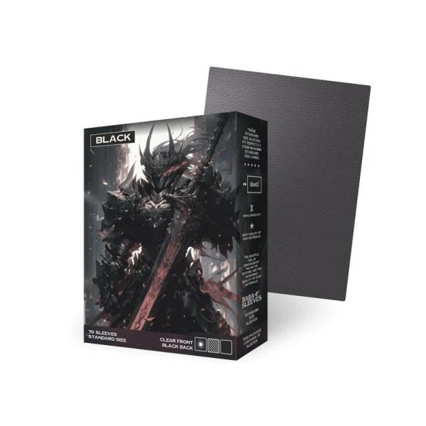 Baba Sleeves Standardgr&ouml;&szlig;e Black / Schwarz (70 Kartenh&uuml;llen)