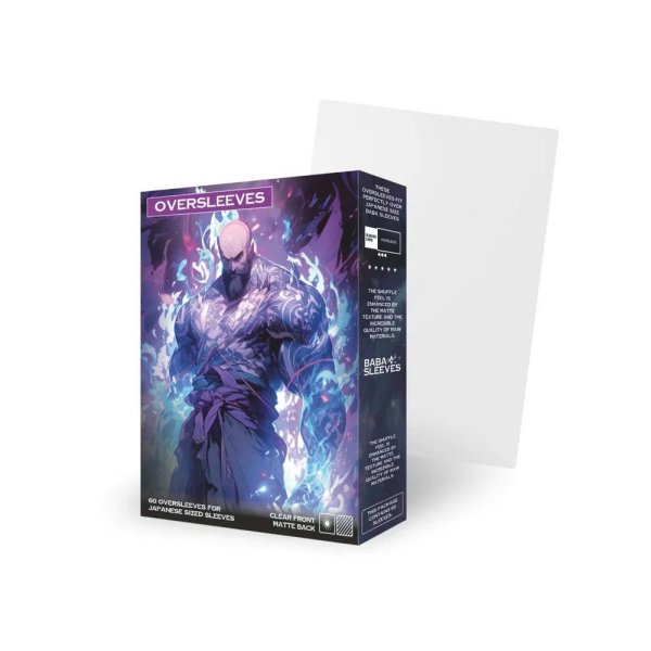 Baba Sleeves Japanische Gr&ouml;&szlig;e Oversleeves Transparent (60 Kartenh&uuml;llen)