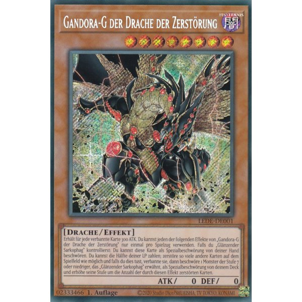 Gandora-G der Drache der Zerst&ouml;rung LEDE-DE001