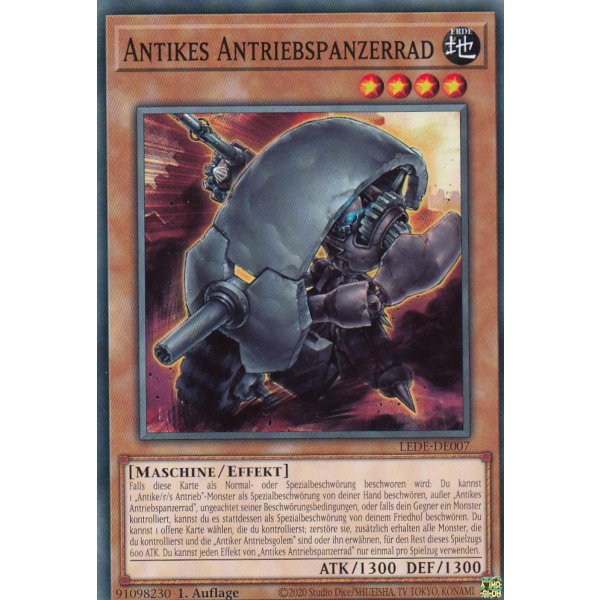 Antikes Antriebspanzerrad LEDE-DE007