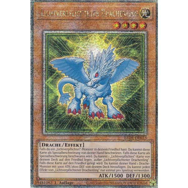 Lichtverpflichteter Drachenling Quarter Century Secret Rare LEDE-DE023 (Quarter Century Secret Rare)