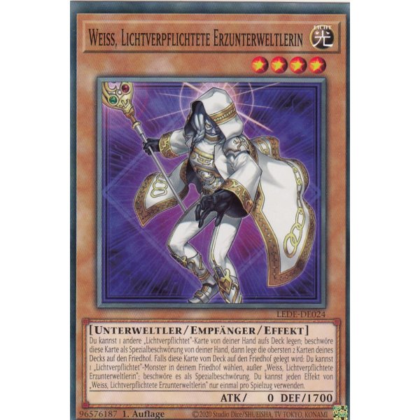 Weiss, Lichtverpflichtete Erzunterweltlerin LEDE-DE024