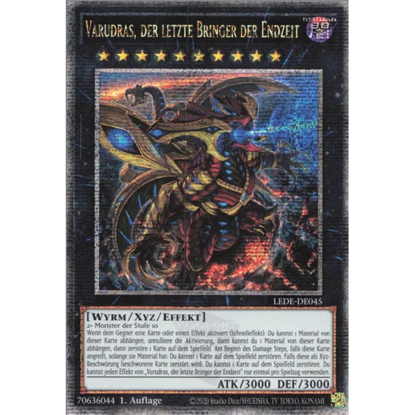 Varudras, der letzte Bringer der Endzeit Quarter Century Secret Rare LEDE-DE045 (Quarter Century Secret Rare)