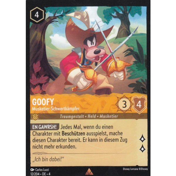 Goofy - Musketier-Schwertk&auml;mpfer 4URS-012