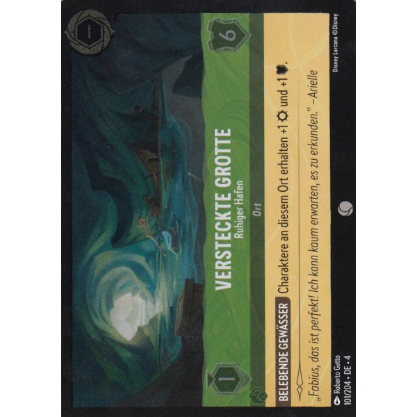 Versteckte Grotte - Ruhiger Hafen 4URS-101-Holo