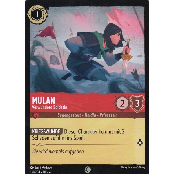 Mulan - Verwundete Soldatin  4URS-116