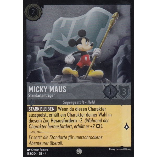 Micky Maus - Standartentr&auml;ger  4URS-188-Holo