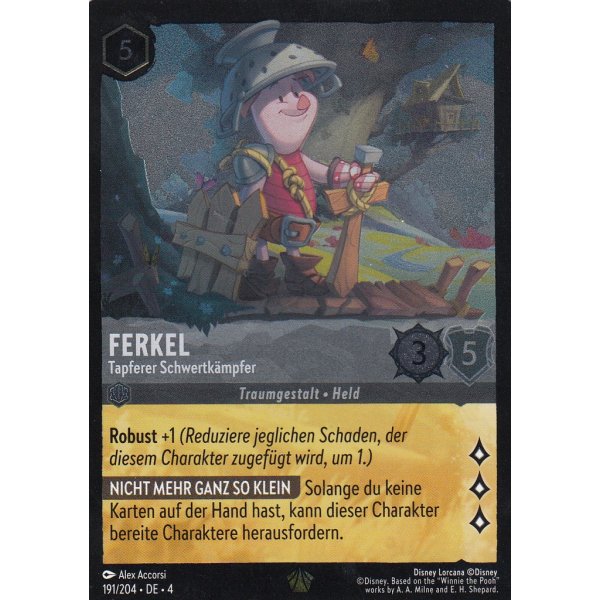 Ferkel - Tapferer Schwertk&auml;mpfer 4URS-191-Holo