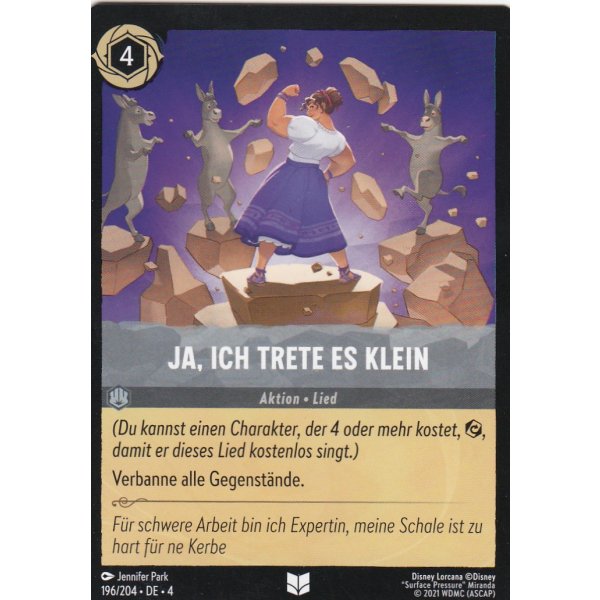 Ja, ich trete es klein 4URS-196