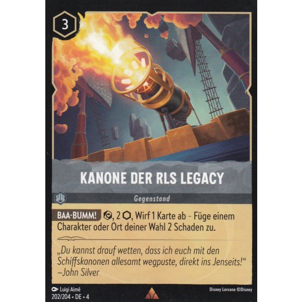 Kanone der RLS Legacy 4URS-202