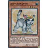 Rettungskatze (alternate art) RA02-DE001alt V.4-Platinum-Secret-Rare