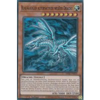 Blauäugiger alternativer weißer Drache RA02-DE010 V.4-Platinum-Secret-Rare