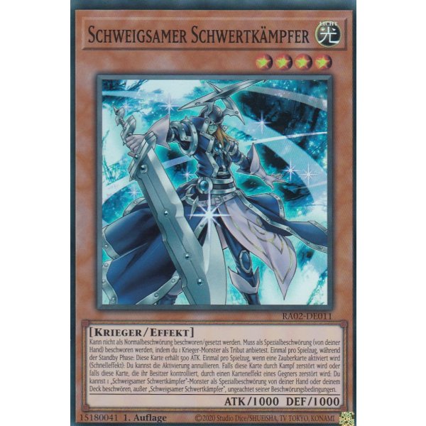 Schweigsamer Schwertk&auml;mpfer RA02-DE011 V.3-Secret-Rare