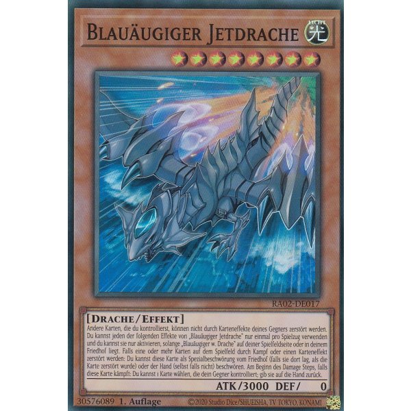 Blau&auml;ugiger Jetdrache RA02-DE017 V.7-Ultimate-Rare