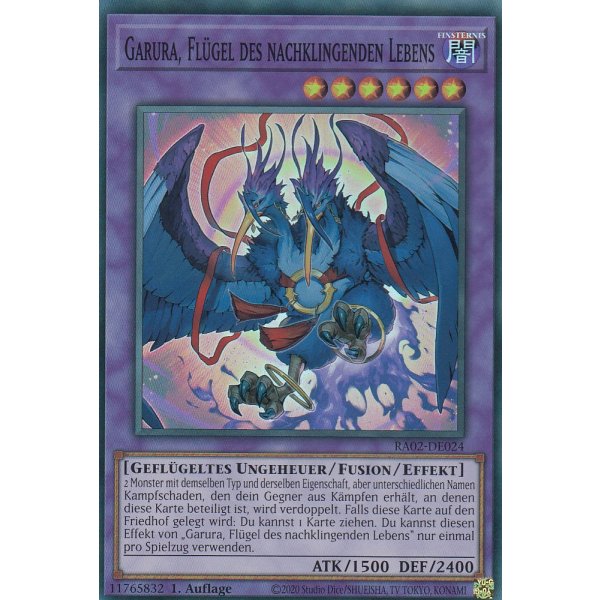 Garura, Fl&uuml;gel des nachklingenden Lebens RA02-DE024 V.2-Ultra-Rare