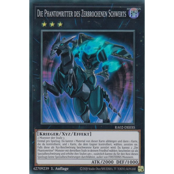 Die Phantomritter des Zerbrochenen Schwerts RA02-DE035 V.3-Secret-Rare
